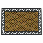 SPORTS LICENSING SOLUTIONS LLC Coir & Rubber Door Mat, Diamond Pattern, 24 x 36 In. HOUSEWARES SPORTS LICENSING SOLUTIONS LLC
