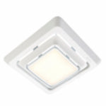 BROAN MFG Broan FG600 Exhaust Fan Grille with LED Light, 10-1/4 in L, 9-3/4 in W, Bright White PLUMBING, HEATING & VENTILATION BROAN MFG