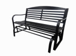 IMPERIAL POWER CO LTD Bench Glider, Steel, Black, 50 In. Wide