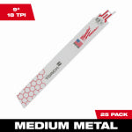 MILWAUKEE ELECTRIC TOOL CORP Sawzall The Torch Reciprocating Saw Blades, 18 TPI, 9 In., 25-Pk.