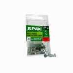 SPAX #8 x 5/8" Interior Flat Head Wood Screws Construction Phillips Square Unidrive (40 EA)