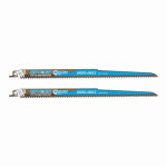 J S PRODUCTS Mach-Blue Bi-Metal Reciprocating Saw Blades, Wood/Nails, 6-TPI, 12 In., 2-Pk. TOOLS J S PRODUCTS
