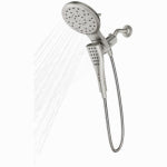 MOEN INC/FAUCETS 8-Spray Rainshower + Handheld Shower Head, Spot-Resistant Brushed Nickel, 7 In.