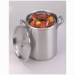 METAL FUSION Aluminum Cooking Pot, Punched Hole Basket and Lid, 60-Qts. OUTDOOR LIVING & POWER EQUIPMENT METAL FUSION