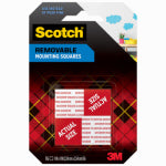 SCOTCH Scotch 108 Mounting Square, 1 in L, 1 in W, Black PAINT SCOTCH   