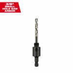 MILWAUKEE Milwaukee 49-56-7010 Hole Saw Arbor, 1/2 in- 20 Thread, Hex Shank, 3/8 in Shank TOOLS MILWAUKEE
