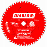 DIABLO Diablo D0654NA Circular Saw Blade, 6-1/2 in Dia, 5/8 in Arbor, 54-Teeth, Carbide Cutting Edge TOOLS DIABLO