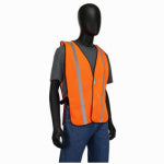 SAFETY WORKS INC Hi-Viz Orange Mesh Safety Vest, One Size