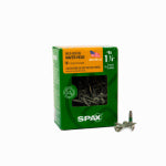 SPAX #8 x 1-1/4" Exterior Wafer Head Wood Deck Screws  Construction Torx T-Star Plus (195 EA) 1 LB
