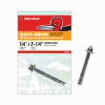 ITW BRANDS 1/4" x 2-1/4" Acorn Sleeve Anchor HARDWARE & FARM SUPPLIES ITW BRANDS