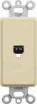 LEVITON MFG CO IVORY DEC PHONE JACK ELECTRICAL LEVITON MFG CO
