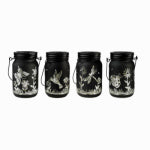 FUSION PRODUCTS LTD. Solar LED Garden Jars, Black with Assorted Designs ELECTRICAL FUSION PRODUCTS LTD.