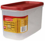 RUBBERMAID Rubbermaid 2168229 Food Storage Container, 10 Cup Capacity, Polypropylene, Clear, 9-1/2 in L, 4.7 in W, 5.38 in H HOUSEWARES RUBBERMAID   