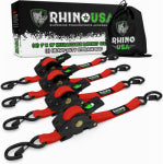 THE MURRIETA RHINO HOLDCO LLC 4PK1x10 RED Ratch Strap AUTOMOTIVE THE MURRIETA RHINO HOLDCO LLC   