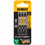 DEWALT ACCESSORIES FlexTorq T15 Torx Impact Driver Bits, 1/4 x 2-1/4 In., 3-Pk. TOOLS DEWALT ACCESSORIES