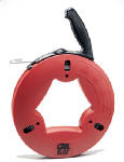 GB Gardner Bender UpperHand Series FTS-125R Fish Tape, 1/8 in Tape, 125 ft L Tape, Carbon Steel Tape, Red Case ELECTRICAL GB