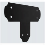 ASSA ABLOY AMERICAS RESIDENTIALI NC Hartley Collection Decorative T Strap, Black, 5 x 17-1/2 x 11-1/4 In.