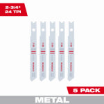 MILWAUKEE Milwaukee 48-42-2160 Jig Saw Blade, 9/32 in W, 2-3/4 in L, 24 TPI, Bi-Metal Cutting Edge TOOLS MILWAUKEE
