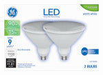 GE GE 93129298 Floodlight Bulb, PAR38 Lamp, 90 W Equivalent, Medium Lamp Base, Non-Dimmable, Clear, Bright White Light ELECTRICAL GE