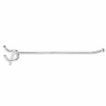 ASSA ABLOY AMERICAS RESIDENTIALI NC Pegboard Single Hook, Zinc-Plated, 1/4 In., 6 In.