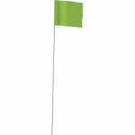 EMPIRE Empire 78-008 Stake Flag, 21 in L, Lime, Plastic/Steel TOOLS EMPIRE