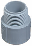 CARLON Carlon E943FR-CTN Terminal Adapter, 1 in MPT x Socket, 1.58 in Dia, 1.9 in L, PVC, Gray ELECTRICAL CARLON   