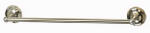 HOMEWERKS WORLDWIDE LLC-IMPORT Rounded Towel Bar, Brushed Nickel, 18-In. PLUMBING, HEATING & VENTILATION HOMEWERKS WORLDWIDE LLC-IMPORT