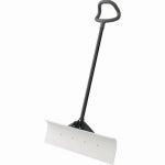 SUNCAST CORP UHMW Snow Pusher, Steel Shaft, 30-In.