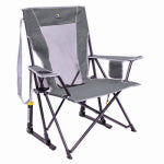 GCI OUTDOOR LLC Comfort Pro Folding Rocker, Gray OUTDOOR LIVING & POWER EQUIPMENT GCI OUTDOOR LLC
