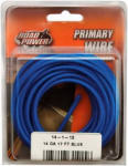 COLEMAN CABLE Road Power 55669433/14-1-12 Electrical Wire, 14 AWG Wire, 25/60 VAC/VDC, Copper Conductor, Blue Sheath, 17 ft L AUTOMOTIVE COLEMAN CABLE   