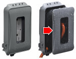RACO INCORPORATED Outlet Cover, Expandable, Gray