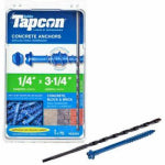 TAPCON Tapcon 24301 Screw Anchor, Hex Drive, Steel, Climaseal, 75 PK HARDWARE & FARM SUPPLIES TAPCON