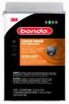 BONDO Bondo 404C Fiberglass Resin, 3 qt Can, Liquid, Pungent Organic AUTOMOTIVE BONDO
