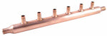 SHARKBITE/CASH ACME Open Manifold, 6-Port, 3/4 x 3/4 In. Copper Barb x Barb