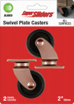 SHEPHERD HDWE. PROD., LLC. 2in Swivel Plate Caster Rubber 2 Pack