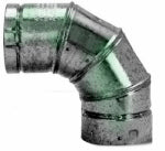 SELKIRK CORP Gas Vent 90-Degree Elbow, Type B, Adjustable, 4-In. PLUMBING, HEATING & VENTILATION SELKIRK CORP