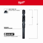 MILWAUKEE Milwaukee 48-89-2742 Drill Bit, 5/8 in Dia, 6 in OAL, Parabolic Flute, 1/2 in Dia Shank, Flat Shank TOOLS MILWAUKEE