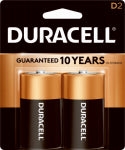 DURACELL Duracell MN1300B2Z Battery, 1.5 V Battery, 15 Ah, D Battery, Alkaline, Manganese Dioxide ELECTRICAL DURACELL