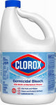 CLOROX Clorox 32429 Germicidal Bleach, 121 oz, Liquid, Bleach, Pale Yellow CLEANING & JANITORIAL SUPPLIES CLOROX