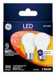 GE GE Industrial Solutions 25277 LED Bulb, General Purpose, 300 Lumens, 4 W, A15 Lamp, 40 W Equivalent, E26 Lamp Base ELECTRICAL GE