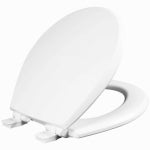 MAYFAIR Mayfair 47SLOW-000 Toilet Seat, Round, Molded Wood, White PLUMBING, HEATING & VENTILATION MAYFAIR