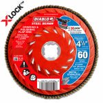 FREUD X-Lock Flap Disc, 60-Grit, 4-1/2-In.