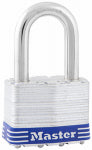 MASTER LOCK Master Lock 5DLF Padlock, Keyed Different Key, 3/8 in Dia Shackle, 1-1/2 in H Shackle, Boron Alloy Shackle, Steel Body