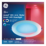 GE GE Reveal Series 93131649 Wafer Downlight, 16 W, 120 V, LED Lamp ELECTRICAL GE