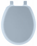 MAYFAIR Mayfair 41EC-034 Toilet Seat, Round, Wood, Sky Blue, Twist Hinge PLUMBING, HEATING & VENTILATION MAYFAIR