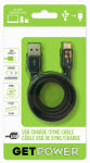 GET POWER GetPower GP-USB-USBC Charge and Sync Cable, USB-A, USB-C, 3 ft L ELECTRICAL GET POWER