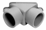 CARLON Carlon E990ER-CAR Access Pull Elbow, 3/4 in Hub, 2.53 in OAL, PVC, Gray ELECTRICAL CARLON