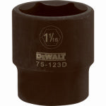 DEWALT DeWALT DWMT75123OSP Deep Impact Socket, 1-1/16 in Socket, 1/2 in Drive, 6-Point, Vanadium Steel, Chrome Plated TOOLS DEWALT   