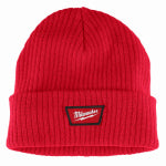 MILWAUKEE ELECTRIC TOOL CORP Knit Beanie, Cuffed, Red CLOTHING, FOOTWEAR & SAFETY GEAR MILWAUKEE ELECTRIC TOOL CORP