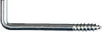 ASSA ABLOY AMERICAS RESIDENTIALI NC Square-Bend Screw Hook, Zinc, 1-3/8 In., 10-Pk.